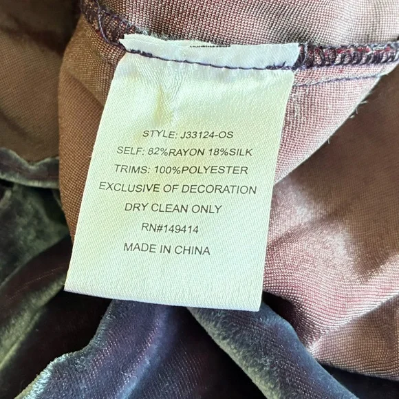 Johnny Was Embroidered Velvet Midi Dress - Blue - Picture 8 of 8